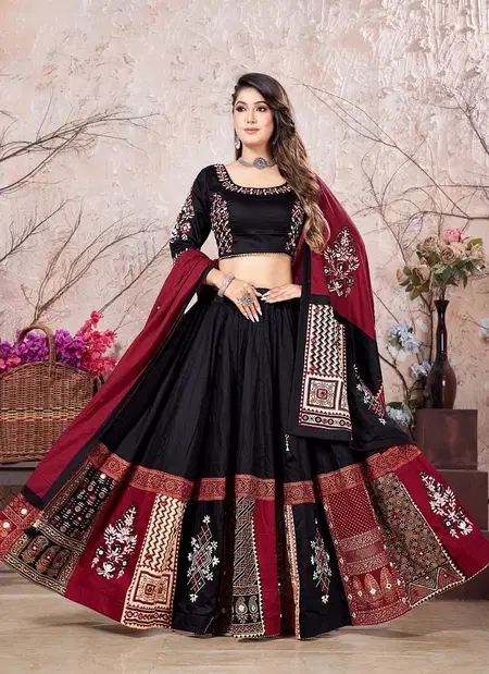VC 323 Muslin Printed Lehenga With Blouse Duppatta Wholesale Suppliers In Mumbai
